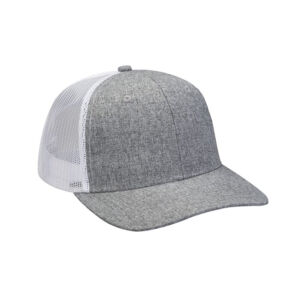 Heather Woven/Soft Mesh Trucker Style Cap Thumbnail