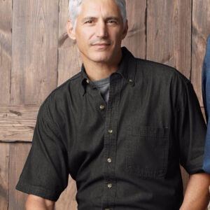 Men's Denim Short Sleeve Shirt Thumbnail