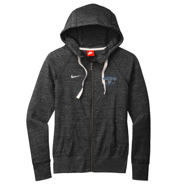 Home Plate - Ladies Gym Vintage Full Zip Hoodie Thumbnail