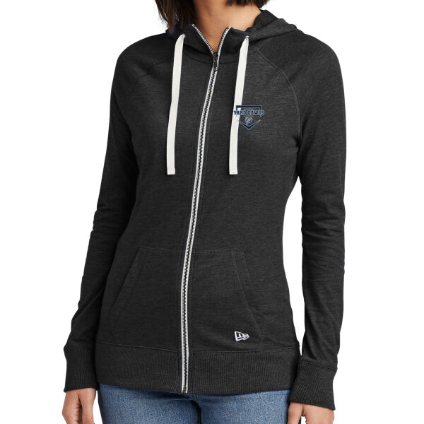 Home Plate - Ladies Sueded Cotton Blend Full Zip Hoodie Thumbnail