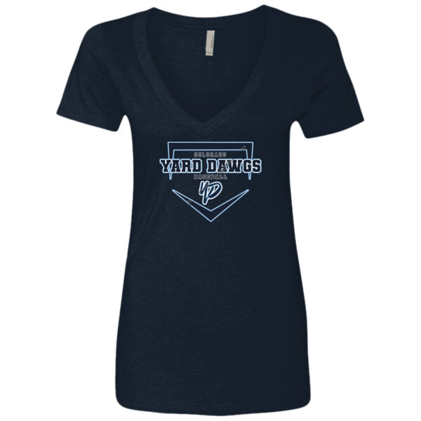 Home Plate - Women’s CVC Deep V-Neck T-Shirt Thumbnail