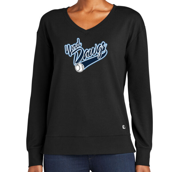 Classic Yard Dawgs - Ladies Luuma Flex Long Sleeve V Neck Thumbnail