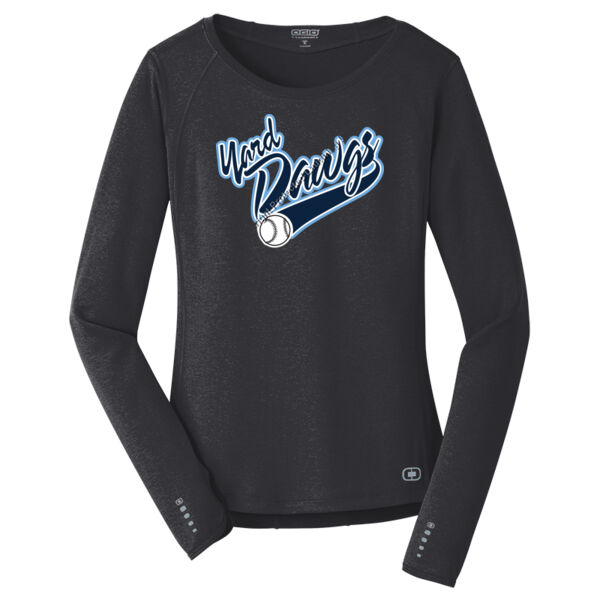 Classic Yard Dawgs - Ladies Long Sleeve Pulse Crew Thumbnail