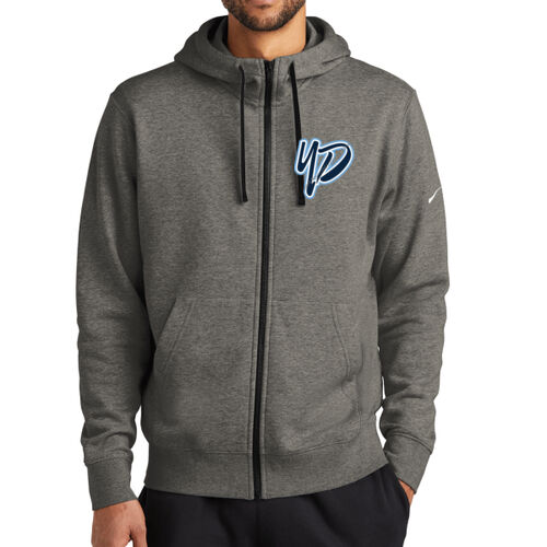 YD - Club Fleece Sleeve Swoosh Full Zip Hoodie Thumbnail