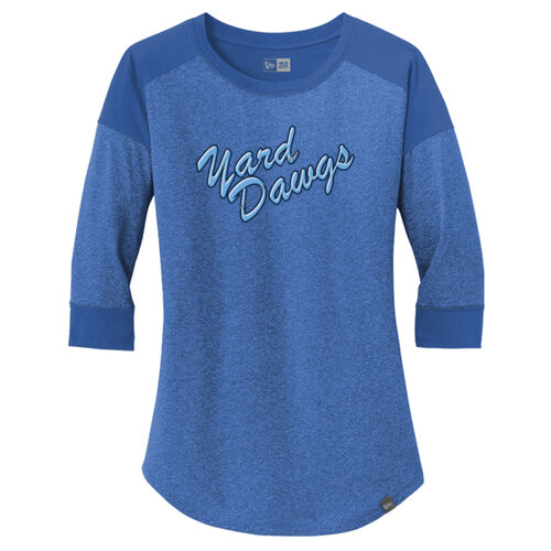 Yard Dawgs Glow - Ladies Heritage Blend 3/4 Sleeve Baseball Raglan Tee Thumbnail